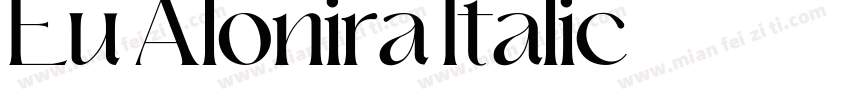 Eu Alonira Italic字体转换